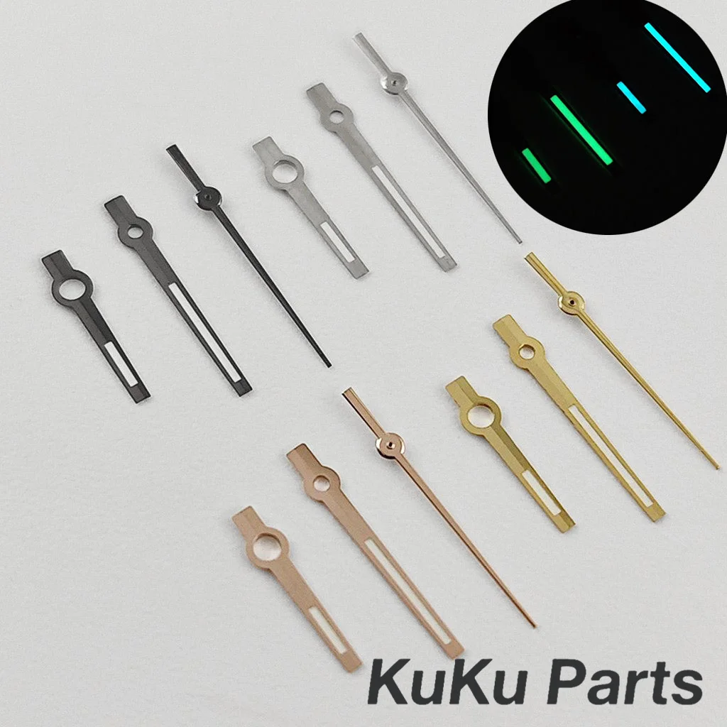 NH35 Logbook Needles Blue BGW9 Lume And C3 Lume Datejust Watch Hands for NH34 NH35 NH36 NH38 NH70 NH72 Movement Watches Pointers