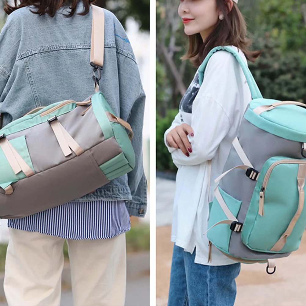 

Nylon Duffel Bag Large Capacity Travel Gym Backpack Weekend Holdall Bag For Beach Shopping Trip Outdoor Sport