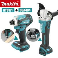 Makita Combo Set:DTD171 Impact Driver(180N.m, 3800RPM)+DGA404 Angle Grinder (125mm, 8500RPM),18V for DIY Projects & Construction