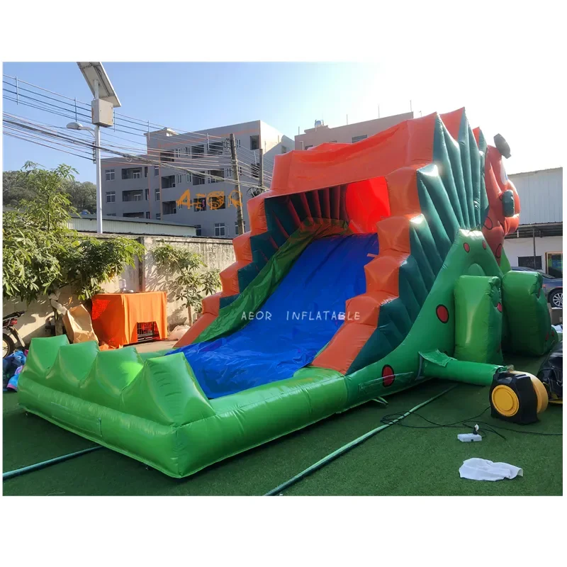 Waterglijbaan Zwembad Commerciële Opblaasbare Waterglijbaan Voor Kid Grote Goedkope Bounce House Jumper Springkussen Springkasteel Uitsmijter