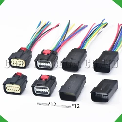 12 Pin Auto Headlight Plug Connector wiring harness plug 33472-1201 33472-1206 33482-1201 15521147 15514623 For Ford Chevrolet