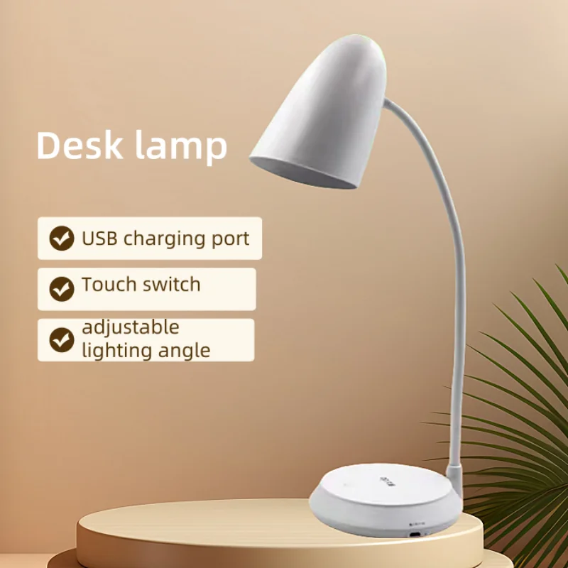 Desk Lamp USB Rechargeable Table Lamp Eye Protection Reading Light LED Touch switch bedroom lamps Light Adjustable Table lamp