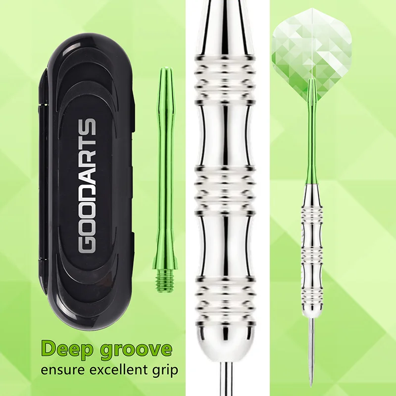 

Алюминиевый вал, стальной заостренный профессиональный дротик для настольных игр в дартс в помещении, 3 шт., металлический усовершенствованный игольчатый дротик из нержавеющей стали, 22 г