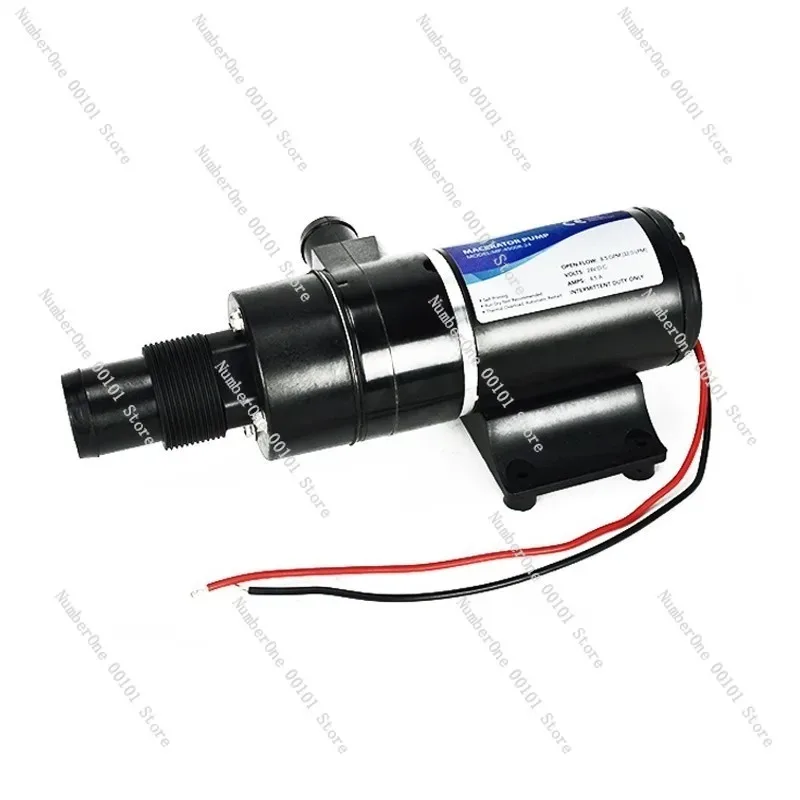 MP4500 High-Flow Macerator Sewage Pump, 12V/24V DC Non-Clogging Cutting Pump for RV Boat Home Toilet
