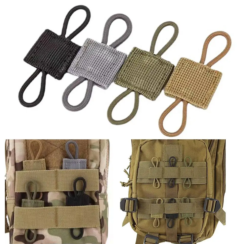 

4PCS Elastic Antenna Binding Buckle Outdoor Tactical System Backpack Vest Accessories Tactical Buckle Fixed Bandage Bag Parts