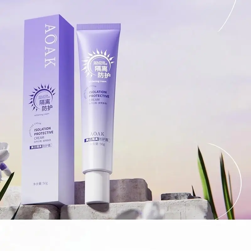 AOAK Whitening Base Makeup Primer 50g Long-lasting Moisturizing Protective Cream for All Skin Types