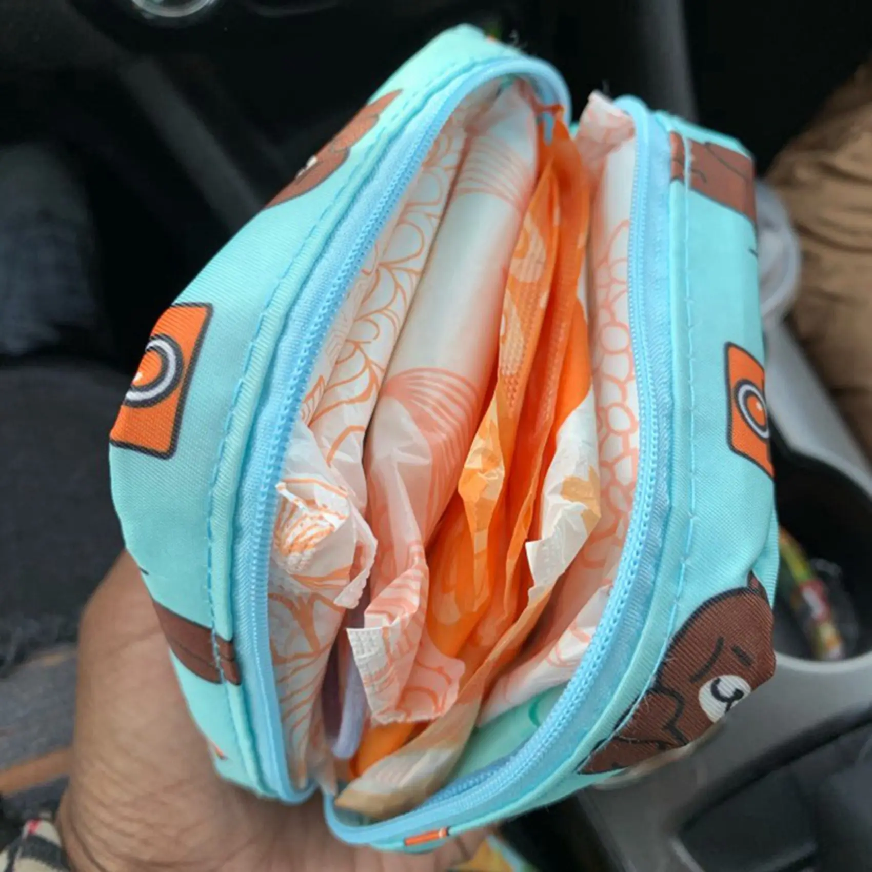 ABWR-2PCS 미니 메이크업 가방 지퍼 소녀 위생 패드 가방 카드 홀더 동전 지갑 화장품 헤드폰 케이스 위생 주머니 핑크