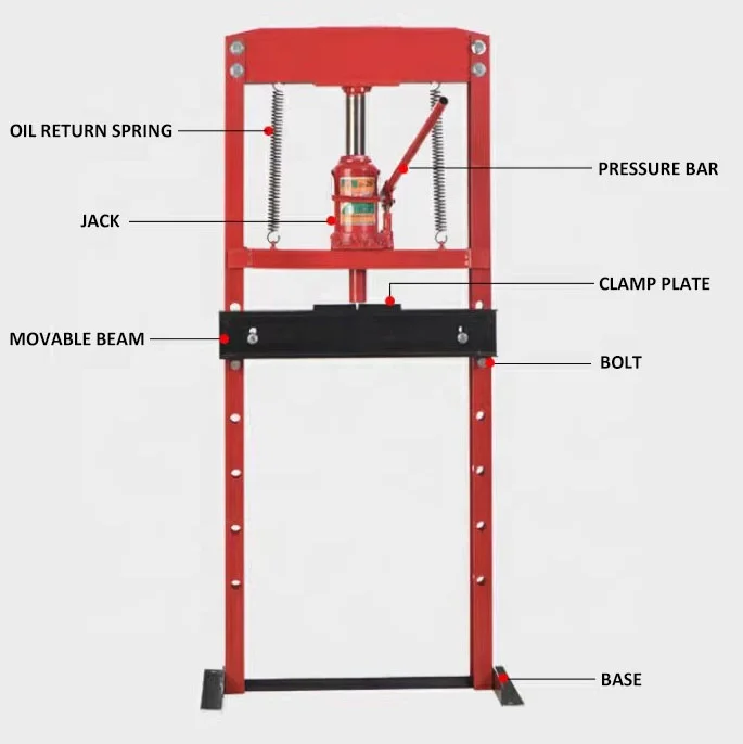 20 Ton Hydraulic Press For Automotive Bearing Maintenance Tool Workshop Shop Press