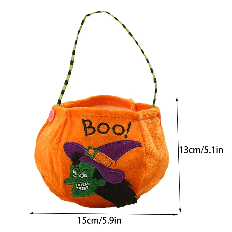 Sacchetto di caramelle di zucca di Halloween non tessuto Cestino di caramelle portatile Dolcetto o scherzetto Confezione regalo per bambini