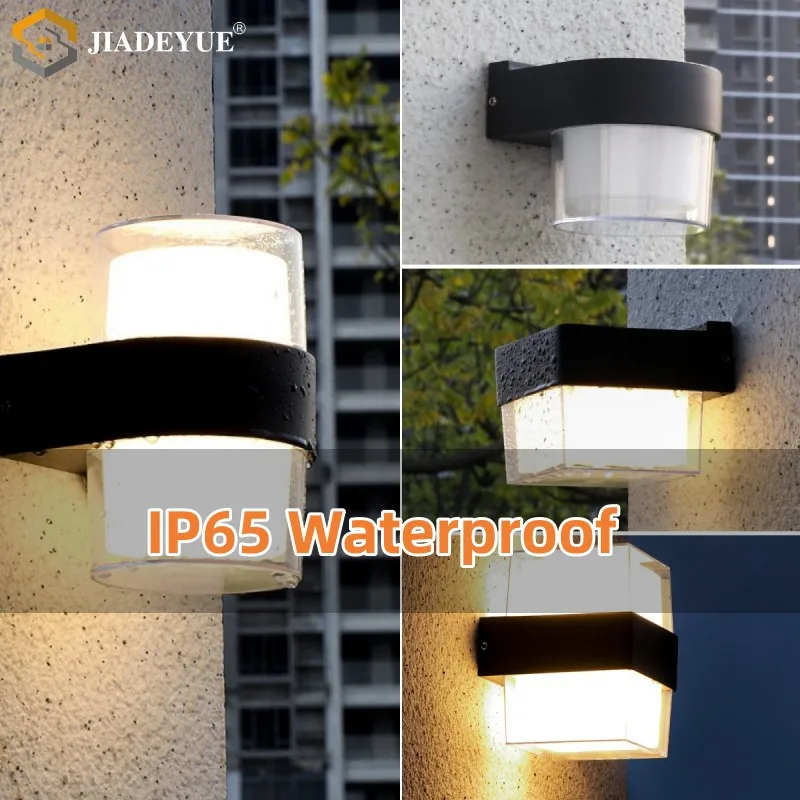 Modern outdoor waterproof LED wall lamp, balcony, corridor, staircase, courtyard lamp, P65 outdoor lighting