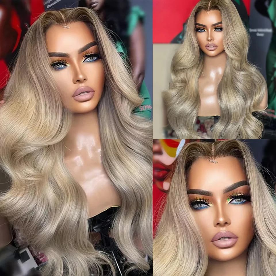 Undetectable Hd Lace Brazilian Purple Highlight Colored Human Hair Hot Sale Minimal Shedding Body Wave Soft Bouncy Texture