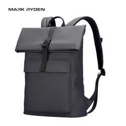 MarkRyden Fashion Men's and Women's Roll Top Computer Bag 15.6-inch laptop Men's business backpack waterproof Shoulder Bag