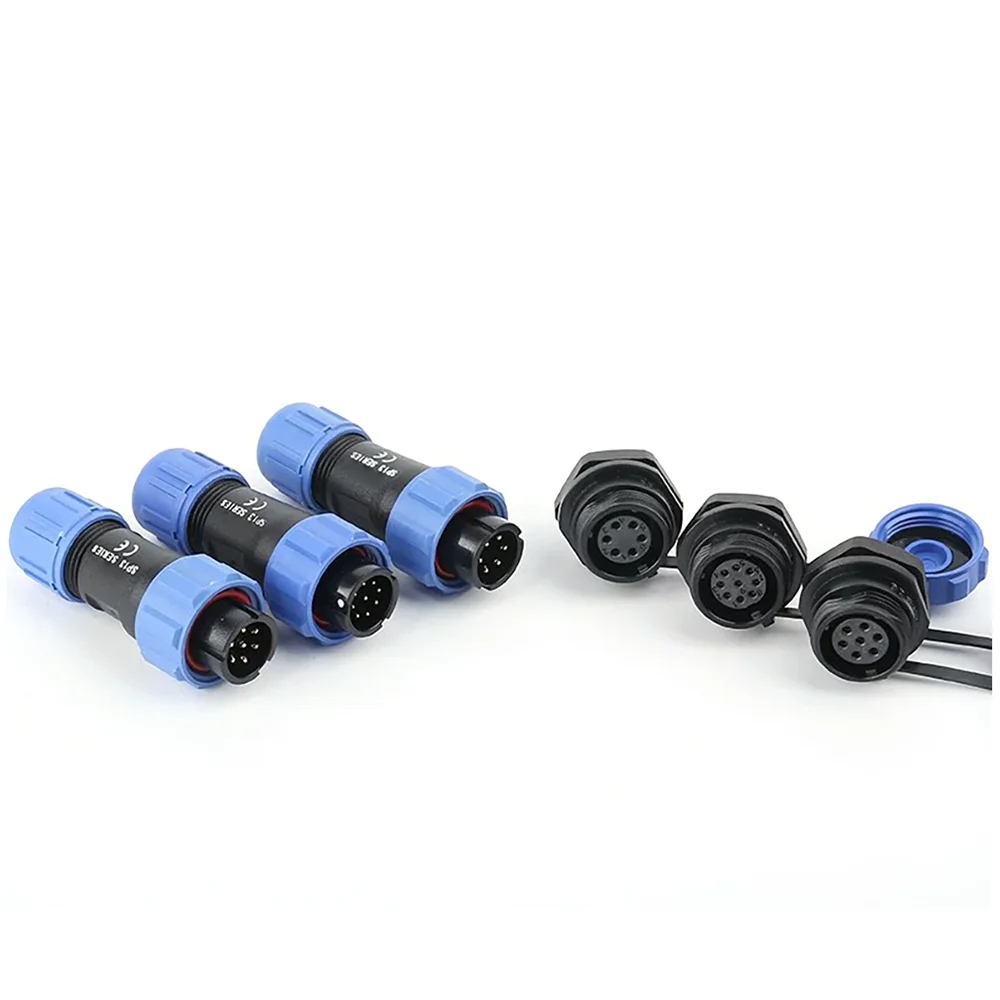 For WEIPU SP13 Male Female Plug Socket Waterproof Connector SP1310/P SP1312/S 2 3 4 5 6 7 9Pin Power Signal Charge Adapter