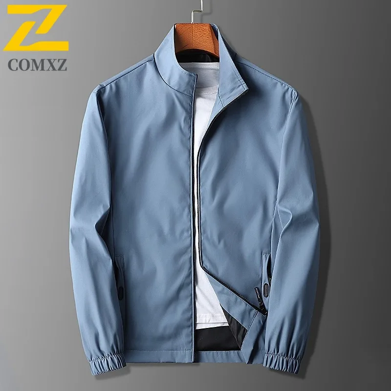 

COMXZ куртка с воротником-стойкой, осень 2022, мужская мода, уличное пальто для кемпинга, легкая, удобная, модная верхняя одежда для пеших прогулок и путешествий