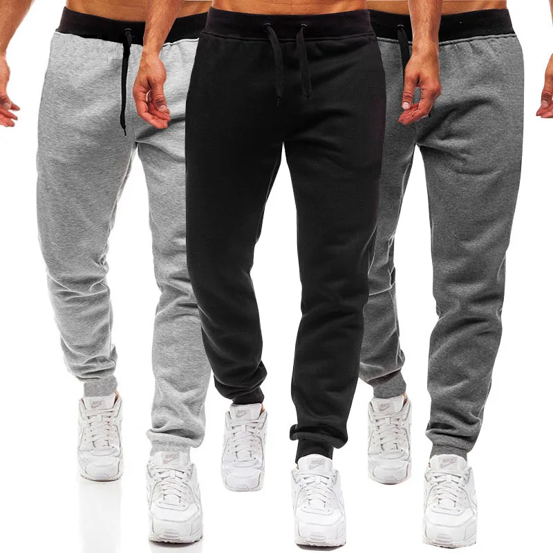 

spring summer daily men Pants pure color Workout Jogging Long Pants men Sports Trousers comfort Jogger thin Casual Sweatpants