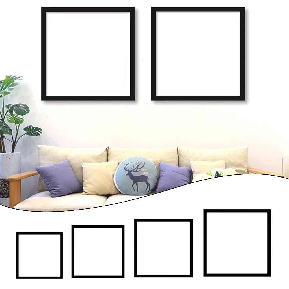 High Quality Photo Frame Photo Frame Solid Wood Frame Solid Wood Square Beautiful Different Sizes Relatives And Friends