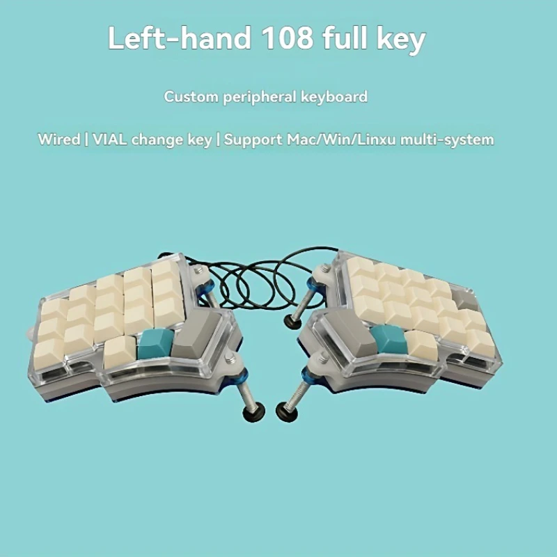 

Minidox Wired Split Keyboard Kit Customized RGB Hot Swap Single Mode Ergonomic Split Keyboard for VIAL Left Right Hand Keyboard
