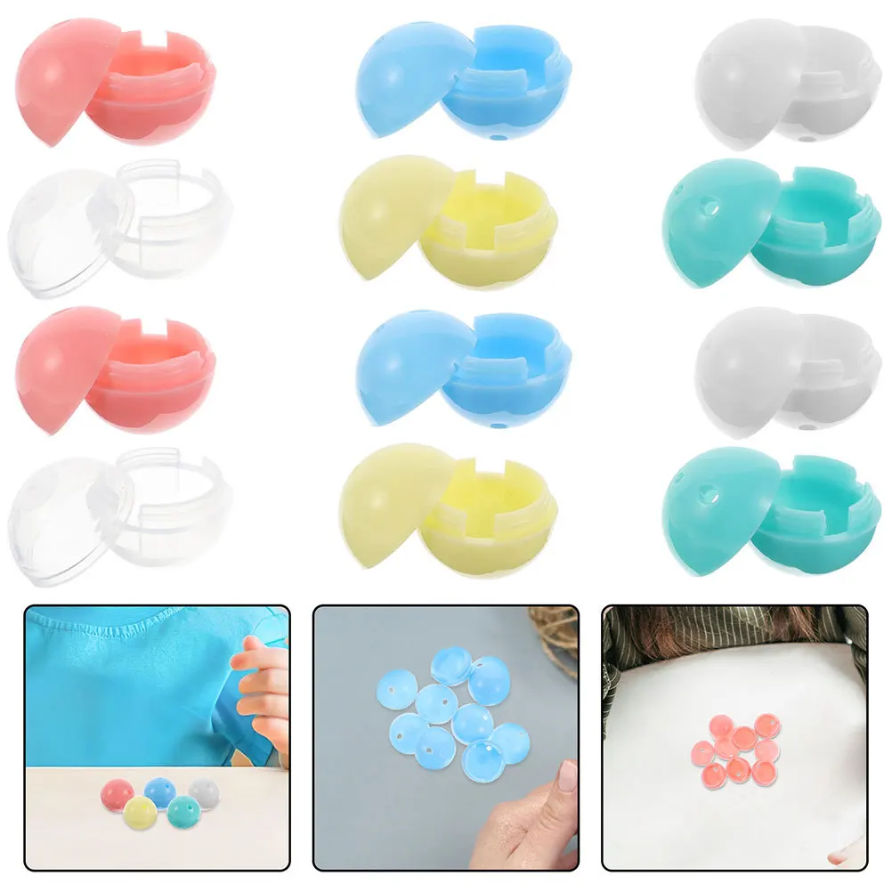 

30pcs Mini Gumball Machine 15Mm Small Empty Clear Colored Plastic Fillable Round Balls For Party Favors Claw