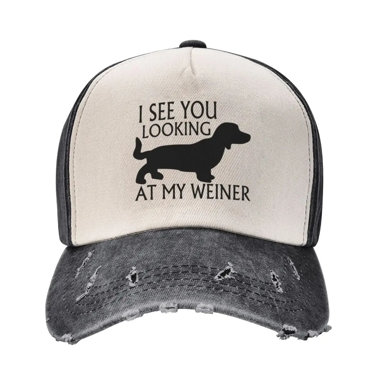

Looking At My Weiner Baseball Cap Anime Hat Trucker Hat birthday Women's Golf Clothing Men's