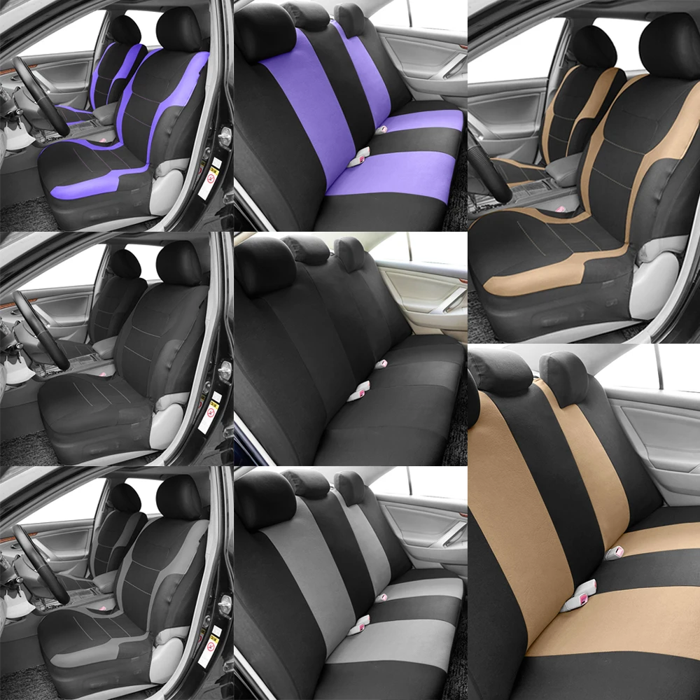 Universal Polyester Car Seat Covers Sporty Design Fit For Most Car Suv Truck Four Season Seat Cover For Car Accessories Interior