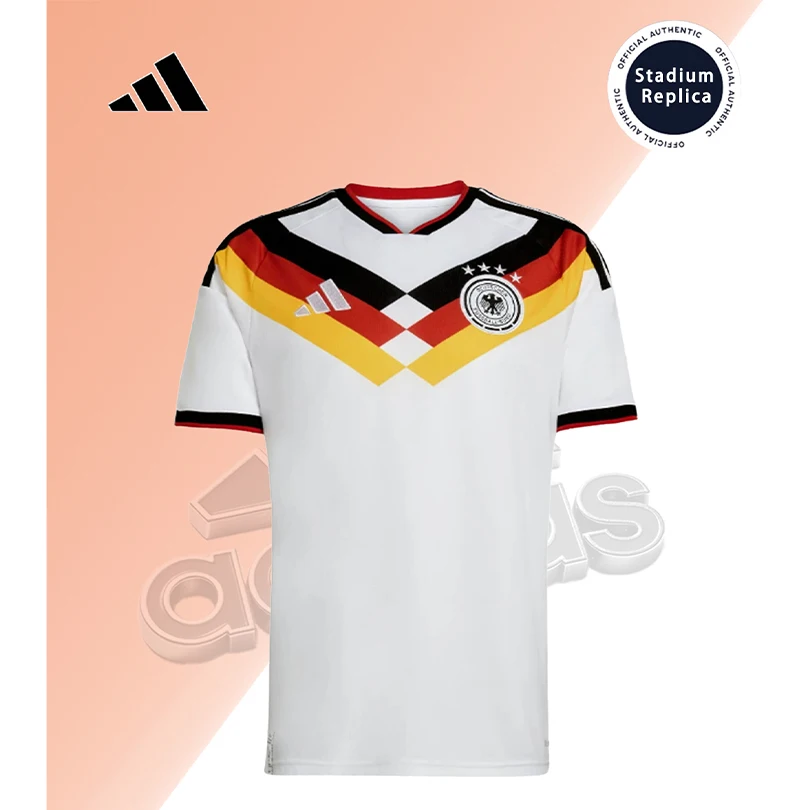 Adidas 2026 World Cup Germany National Team Home Fan Version Quick-Dry Short Sleeve Football Jersey Unisex KD8363