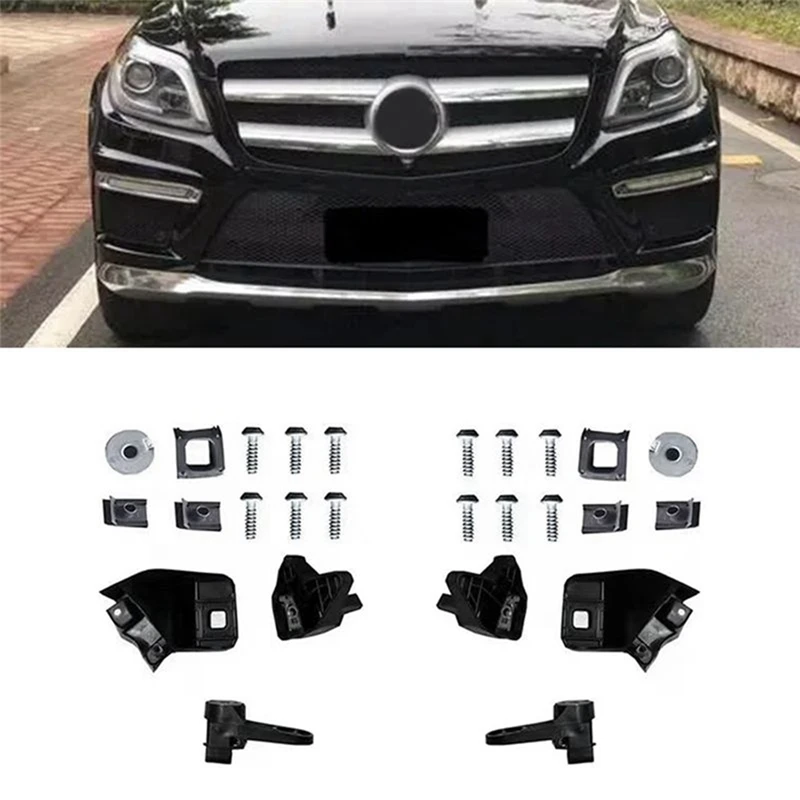 NCSMT Car Front Headlight Bracket Repair Kits RS Mount for Mercedes-Benz GLS GL ML-Class W166 350 400 11-15 A1668200514 L