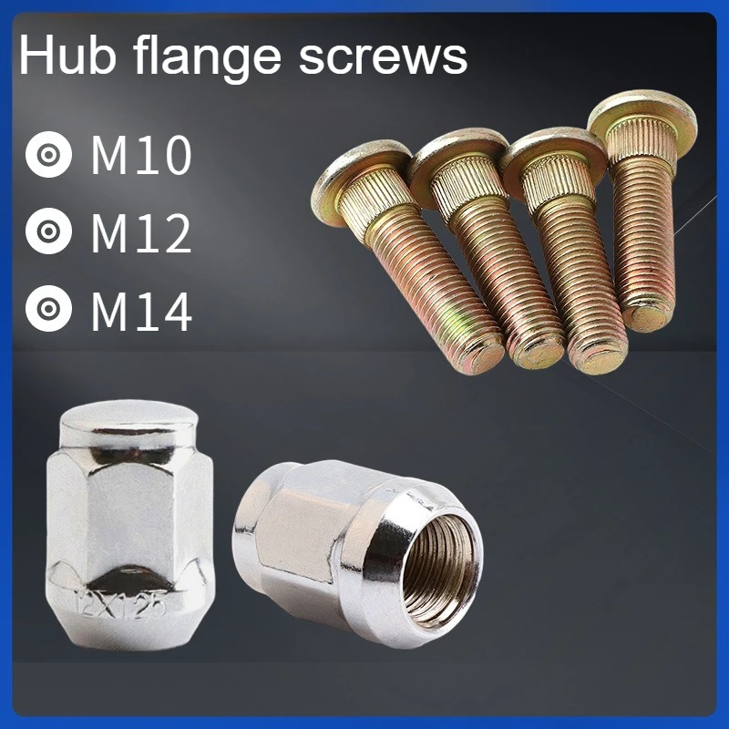 

Комплект гаек ступицы колеса 10/12/14 мм, набор гаек с проушинами для квадроциклов, картинга, фланцевые винты, адаптерные проставки для гайки колесной оси автомобиля