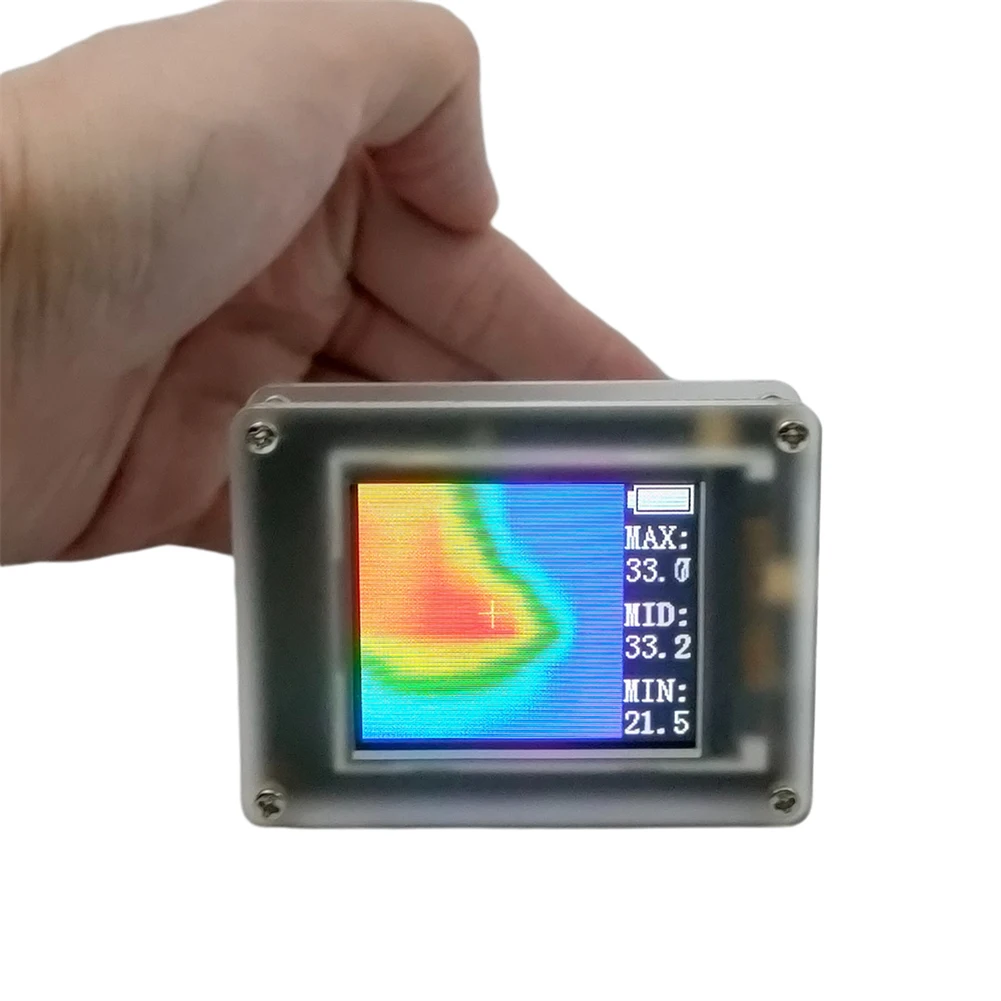 IR Thermograph Cameras 8x8 Resolution 1.8 Inch TFT Display AMG8833 Temperature Sensor Device Built-in Lithium Battery