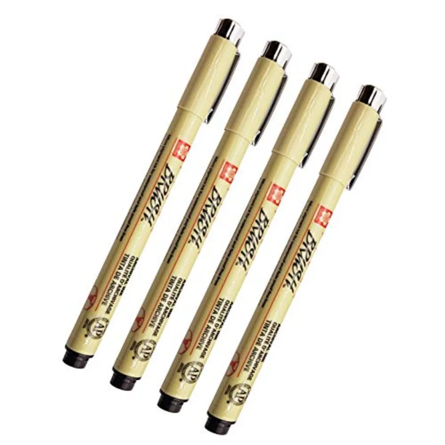 

Pigma Micron Brush Black Pen Pack of 4 Brush