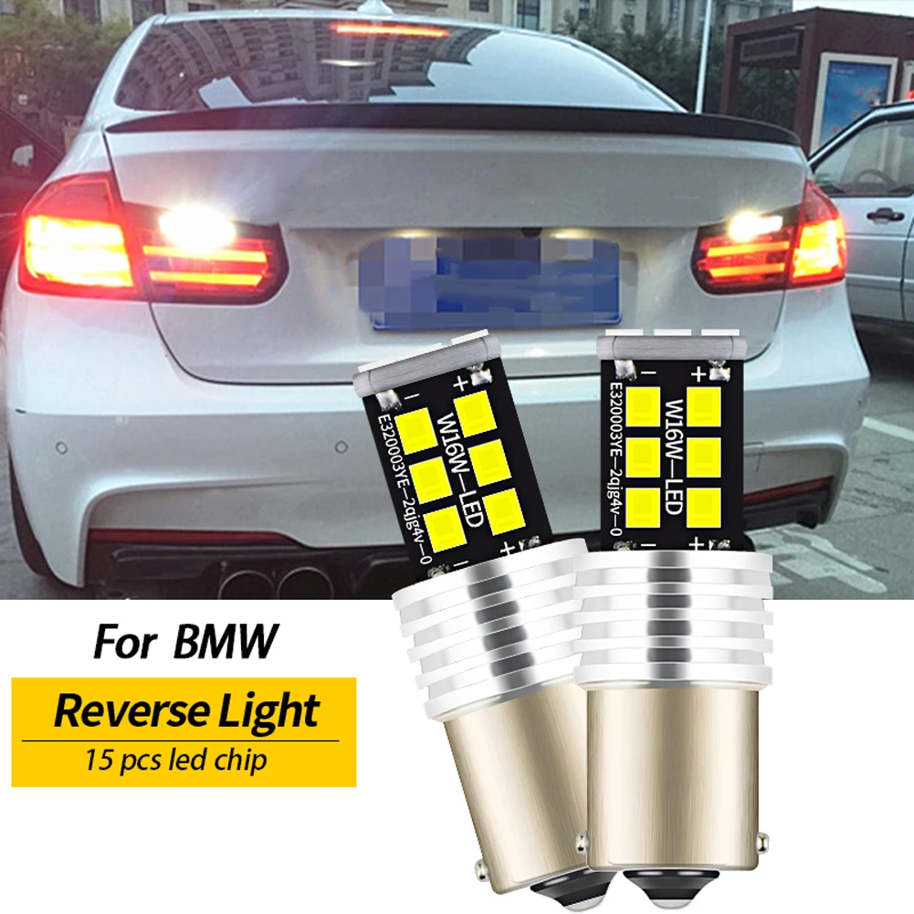 2x LED Reverse Light Bulb Lamp P21W BA15S 1156 for BMW E87 F20 F21 F45 F46 F23 F22 F87 E46 F30 F80 E36 E46 F34 F31 E90 E91 E39