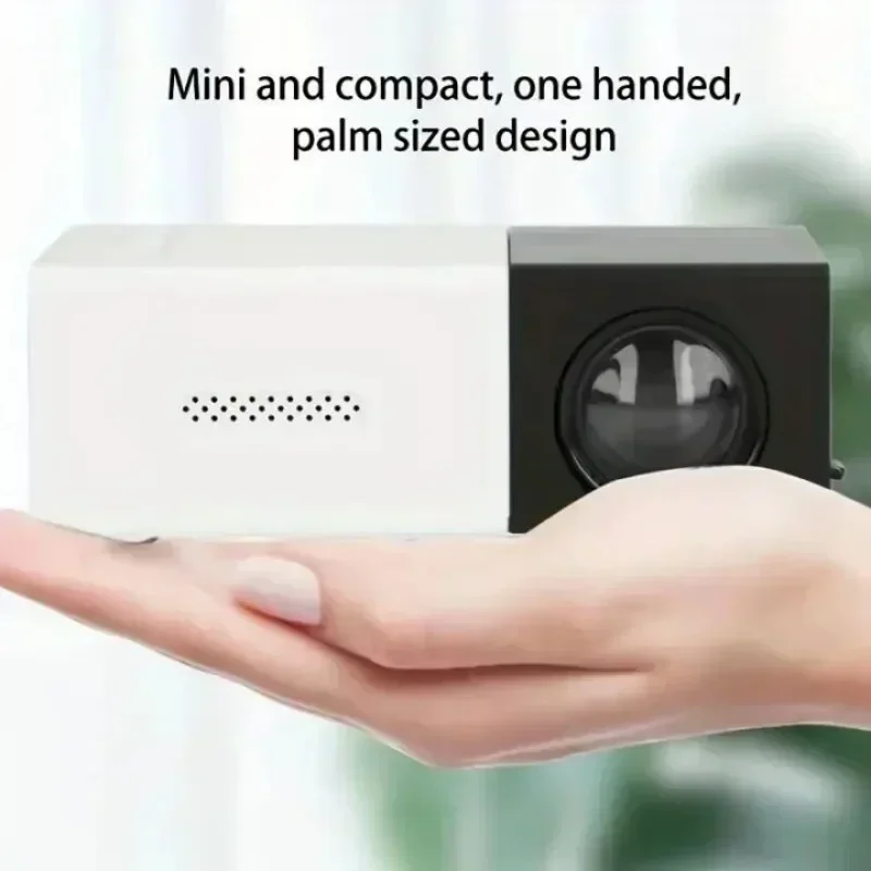 Mini projetor LED portátil, YG300, compatível com HDMI, USB, TF, áudio, casa, leitor multimídia, inteligente, portátil, viagem,