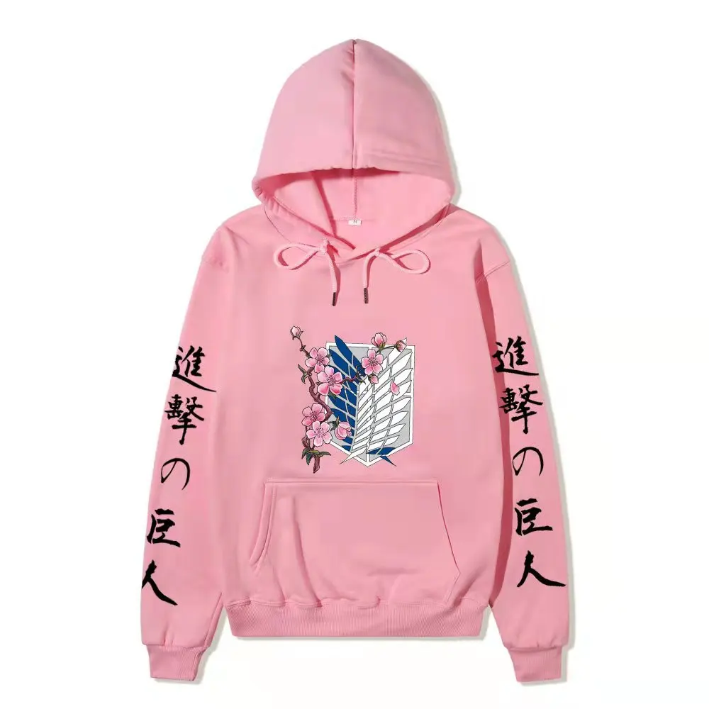 Sweat-shirt à capuche attaque des titans, dessin animé japonais, Hingeki No Kyojin, pull décontracté, Streetwear à capuche, Tops unisexe