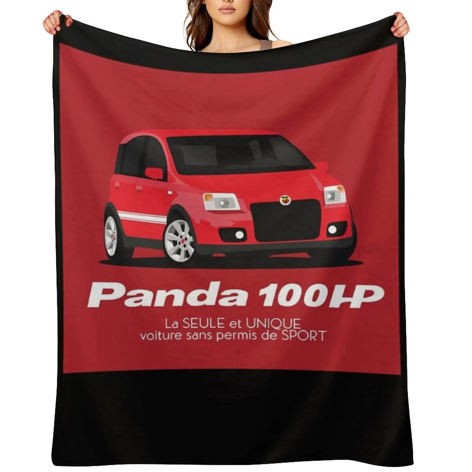 

Fiat Panda 100HP Red Throw Blanket Flannel Hairys christmas gifts Blankets