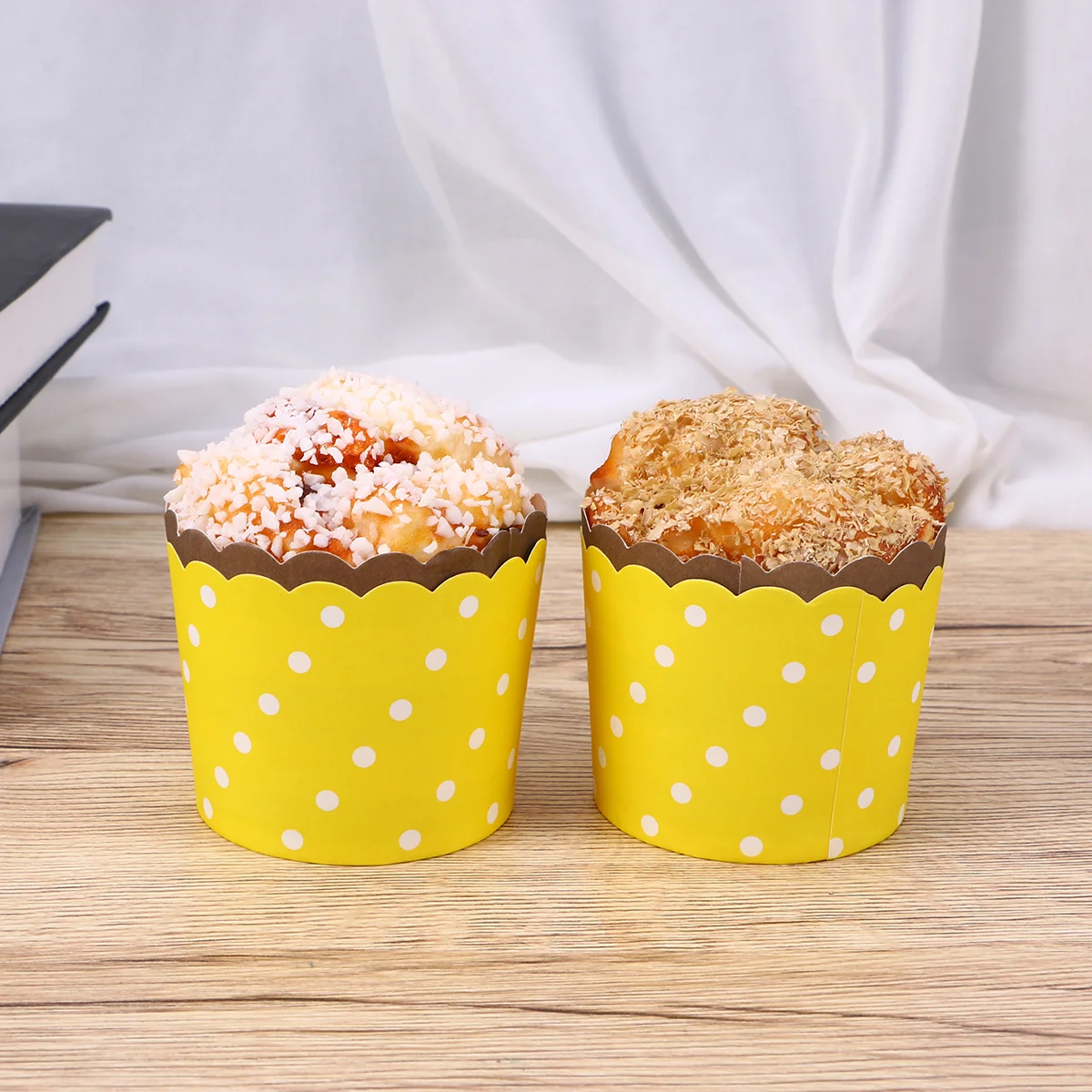 50 Pcs Muffins Cup Cake Paper High Temperature Resistance Cupcake Cups Liners Wrappers