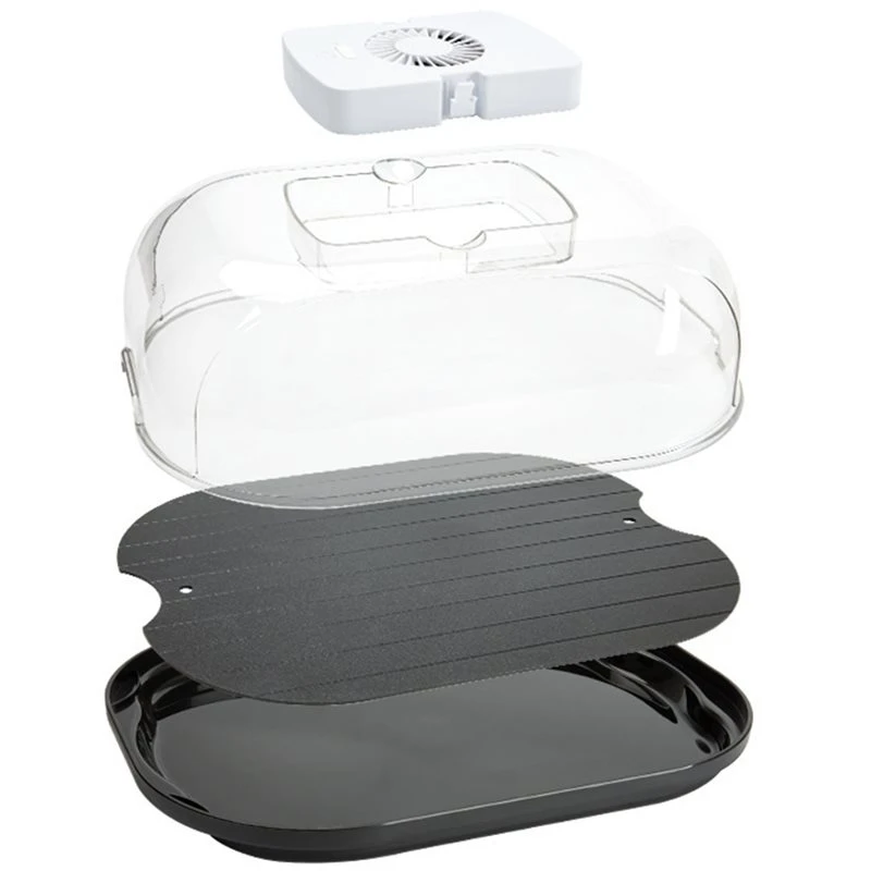 ABRW-For Steaks, Chicken& Seafood Compatible For Chilled Meat Thawing Tray-Quick Defrosting Food Container