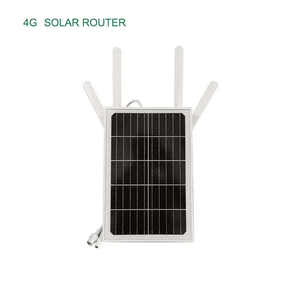15W Solar Panel 4G LTE Router Wiederaufladbare Nano Sim Karte Wireless WIFI Router RJ45 LAN Port Unterstützung 2,4G 5G Outdoor IP66