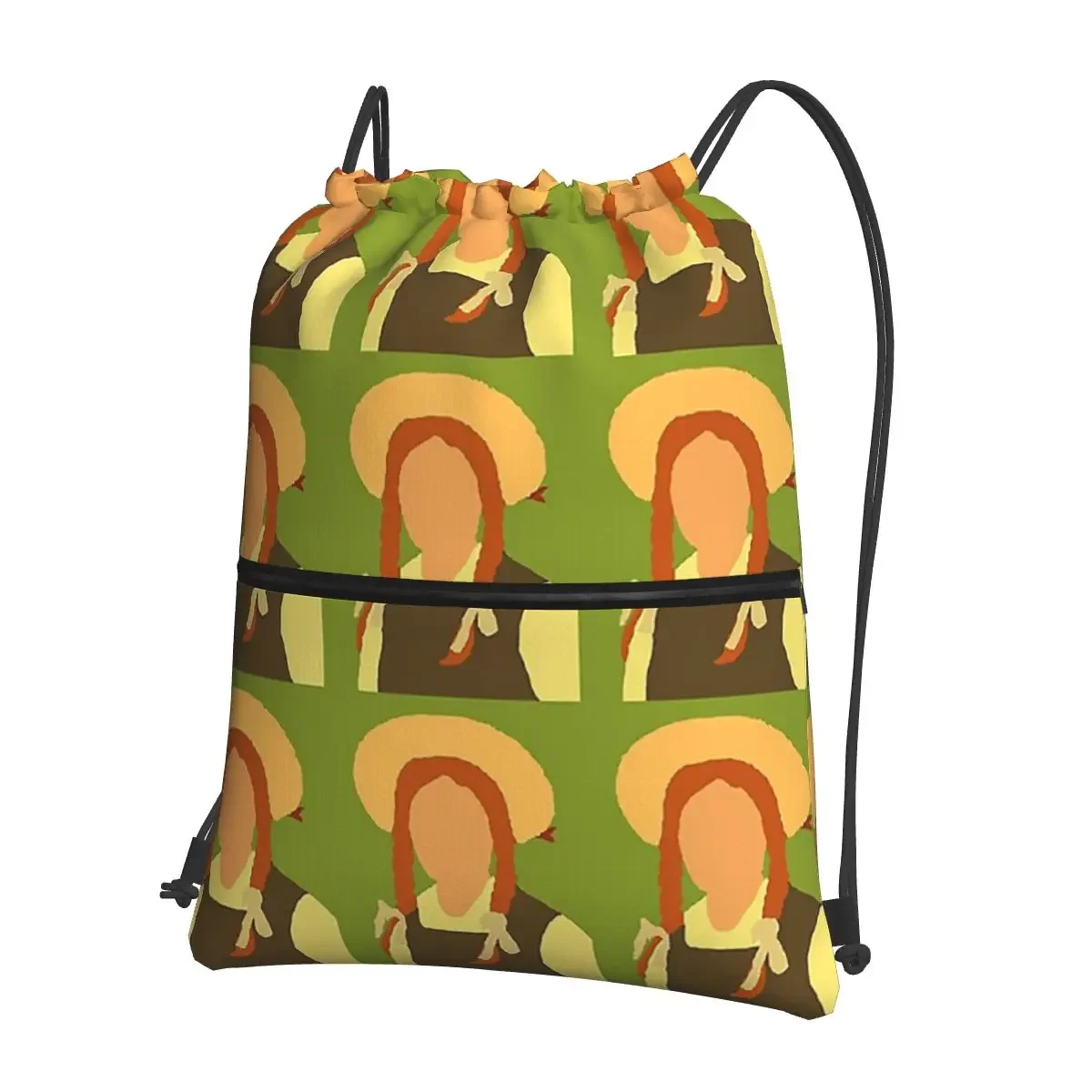 

Anne Of Green Gables Portable Backpacks Drawstring Bag Drawstring Bundle Pocket Storage Bags For Travel Sport Man Woman
