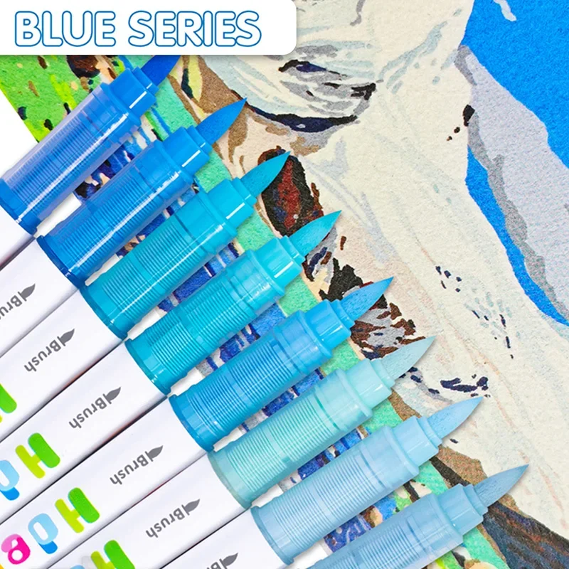 مجموعة أقلام تحديد أكريليك مكونة من 8 إلى 120 لونًا من Hedel، كتابة كتيب، رسم جرافيتي، رسم DlY، أقلام طلاء أكريليك فنية للطلاب