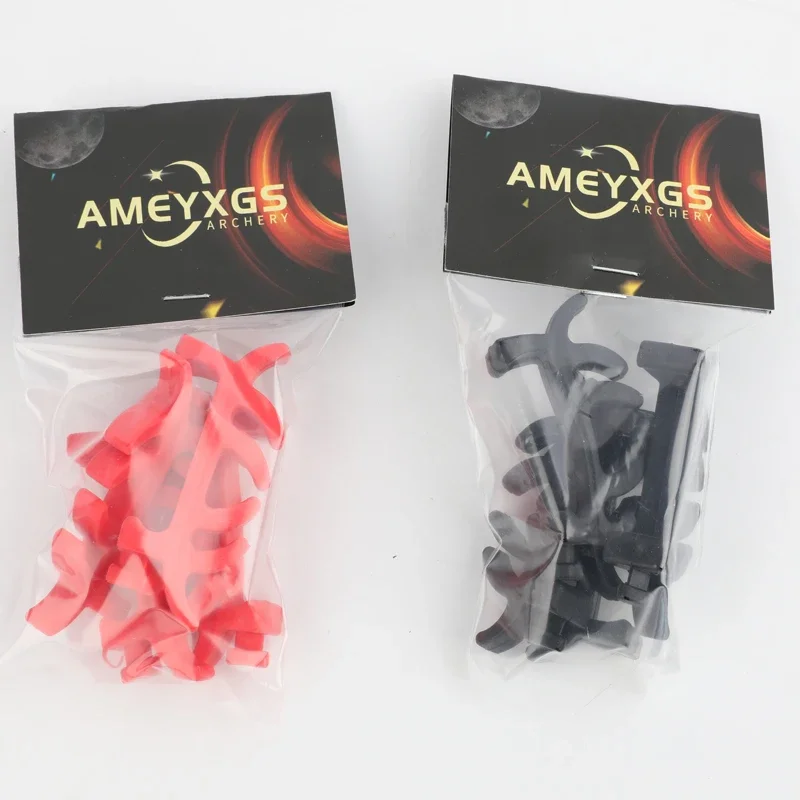 AME 4pcs Bow Limbs Stabilizer Two Installation Methods Archery Shooting Hunting Compound Bow Rubber Muffler Shock Absorber