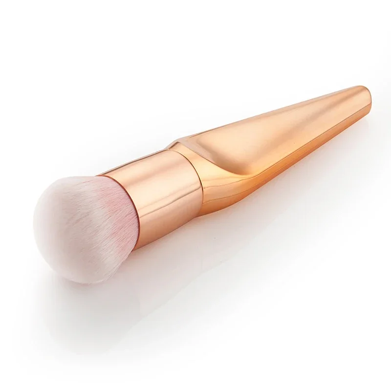 1 sztuk MicroJoy ogon ryby kształt pędzel do makijażu róż w proszku do podkładu luźne szczotka do BB krem 3 kolory uchwyt przybory kosmetyczne