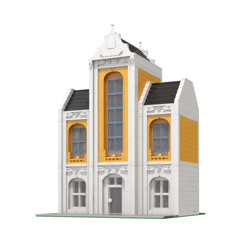 Street View Moc Building Blocks Library Modular Buildings Model Technology Brick DIY Assembly Construction Holiday Toy Gifts
