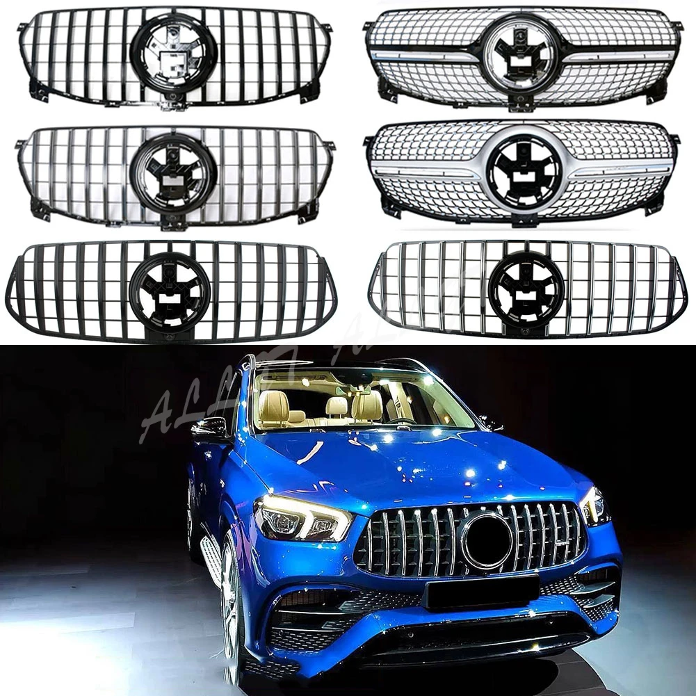 

Car Front Racing Billet Bumper Mesh Grill Bar Vent Upper Cover For Mercedes-Benz W167 GLE-Class 2020 2021 Deluxe General