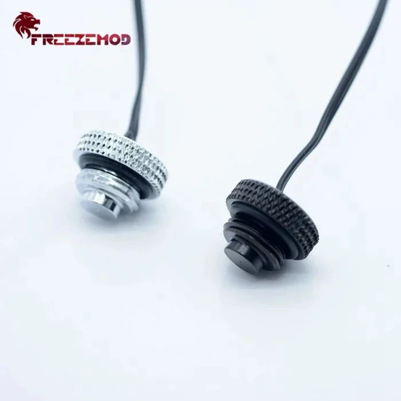 FREEZEMOD G1/4 plug temperature sensor waterproof plug metal XH2.54 terminal interface DT-CWC