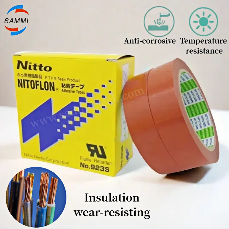 923S Wide 25/50MM Japan Nitto Laminating Machine High Temperature Resistant Tape Film Tape Anti-sticking PTFE Tape