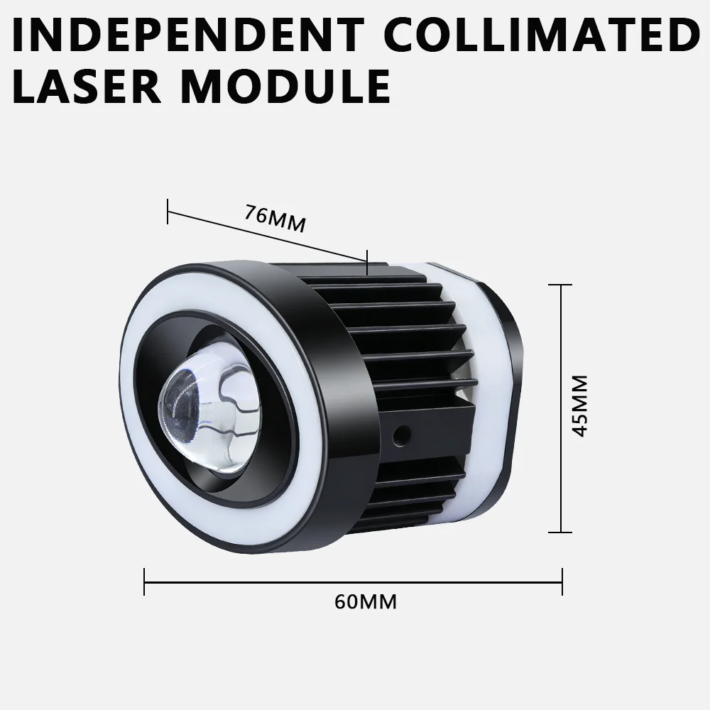 Motorcycle spotlight flashing 6000LM auxiliary fog lights 60W car driving lights suitable for Jeep off-road vehicles SUV