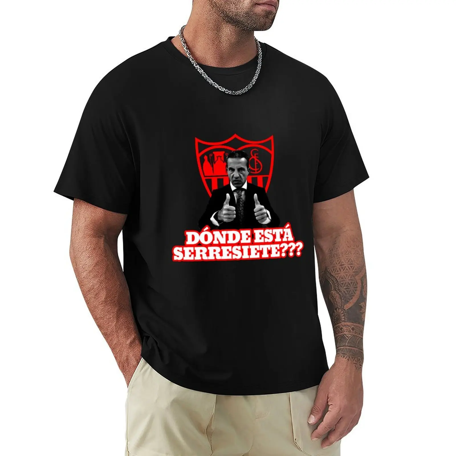 Cristobal Soria: ¿dónde está serresiete? Camiseta con gráfico creativo