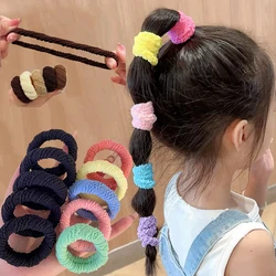 5Pcs/Set High Elastic Hair Rubber Bands For Women Plush Hair Ties Girls Thick Hair Rope Lady Scrunchies Head Band Headdress
