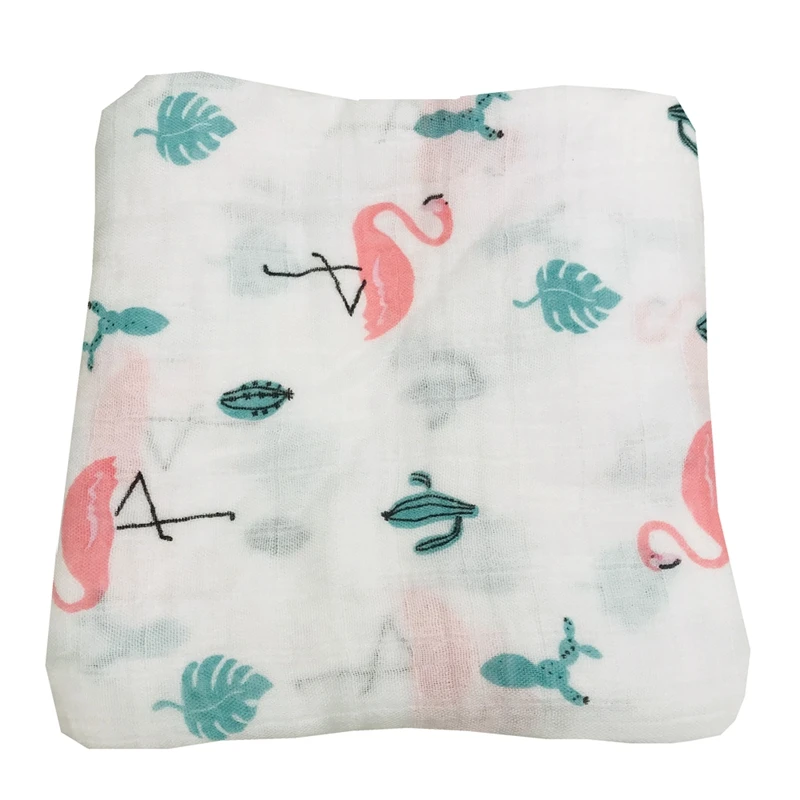 فلامنغو حمام الطفل شيالة أطفال الطفل بطانية من الموسلين قماط الوليد بطانية قماط تلقي بطانية للرضع حديثي الولادة #4