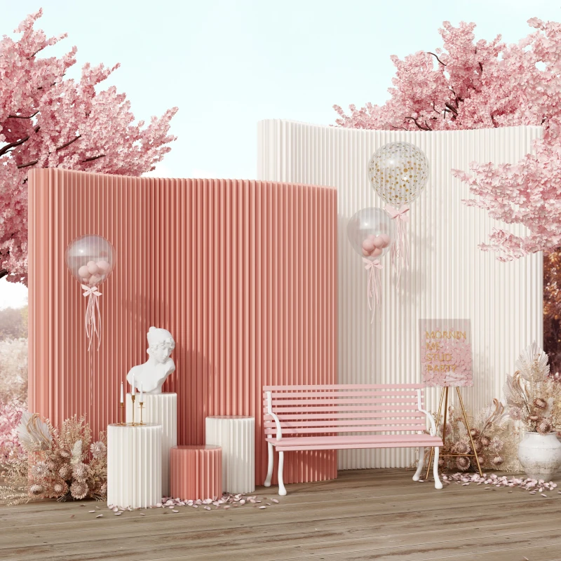 Customizable Kraft Paper Honeycomb Folding Partition Wall Flexible Room Divider For Corporate Event Exhibition Display