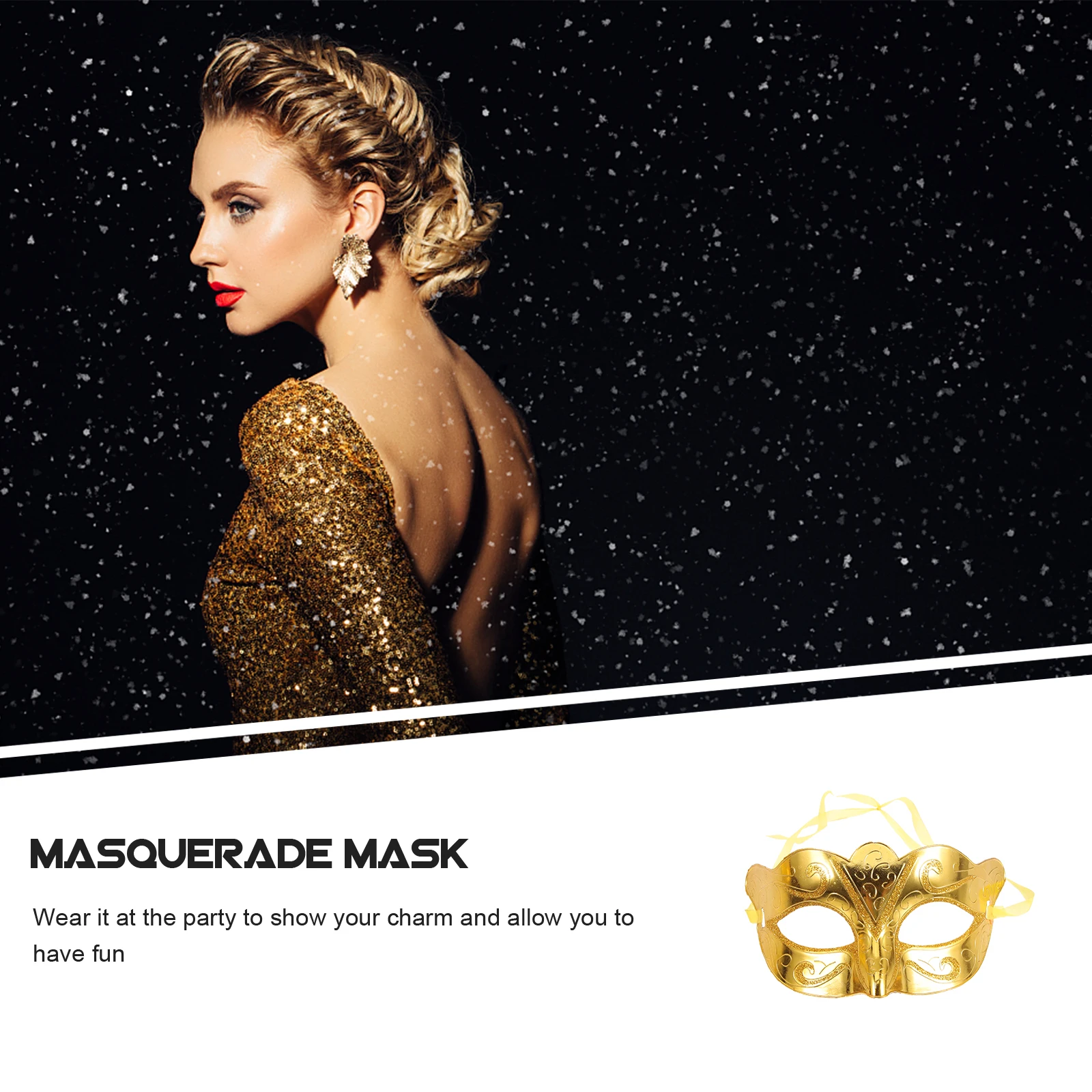 

24pcs Halloween Mask Mini Women Costume Masquerade Party Vintage Gold Cosplay Supplies Festival Dancing Decorative Prop